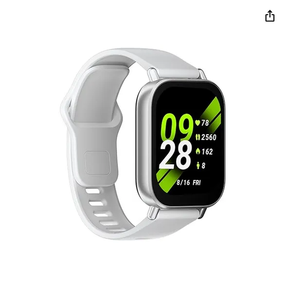 Watch 5 Active, 2" Display, Metal Body, 18 Day Battery, Bluetooth Calling, Advanced AI Noise Cancellation, Alexa, Matte Silver