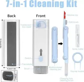 TRINGDOWN 7 In 1 Keyboard Cleaner Kit for Mobiles, Laptops (7 in 1 Keyboard Cleaner Set, Computer MacBook Earphone Cleaning Kit)
